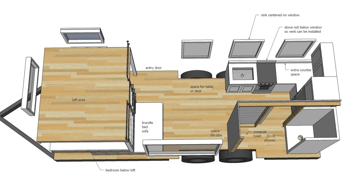 10x24 Tiny House Plan